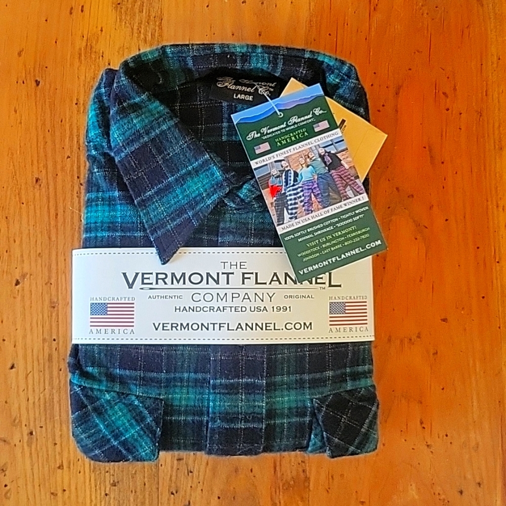 Vermont Flannel Company Men's Large Flannel Shirt